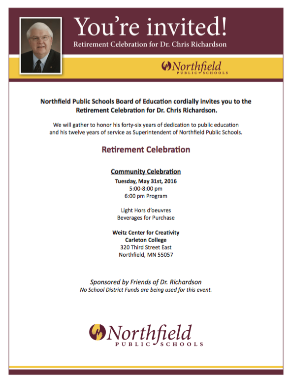Invitation to Retirement Party